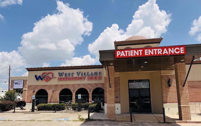 West Village ER patient entrance and facility exterior